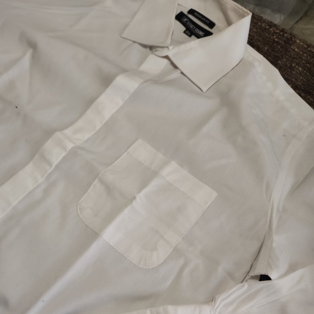 Stacy Adams Long Sleeve Dress Shirt with French Cuffs - Size 16.5 Neck